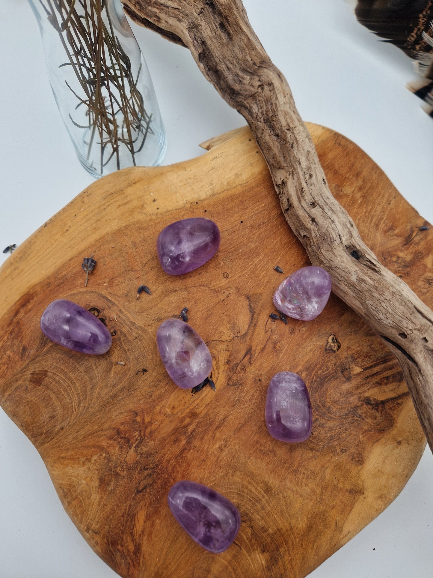 Amethyst (transparent) Trommelstein