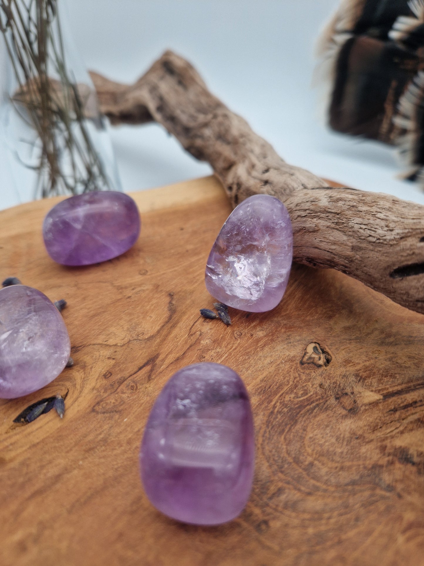 Amethyst (transparent) Trommelstein