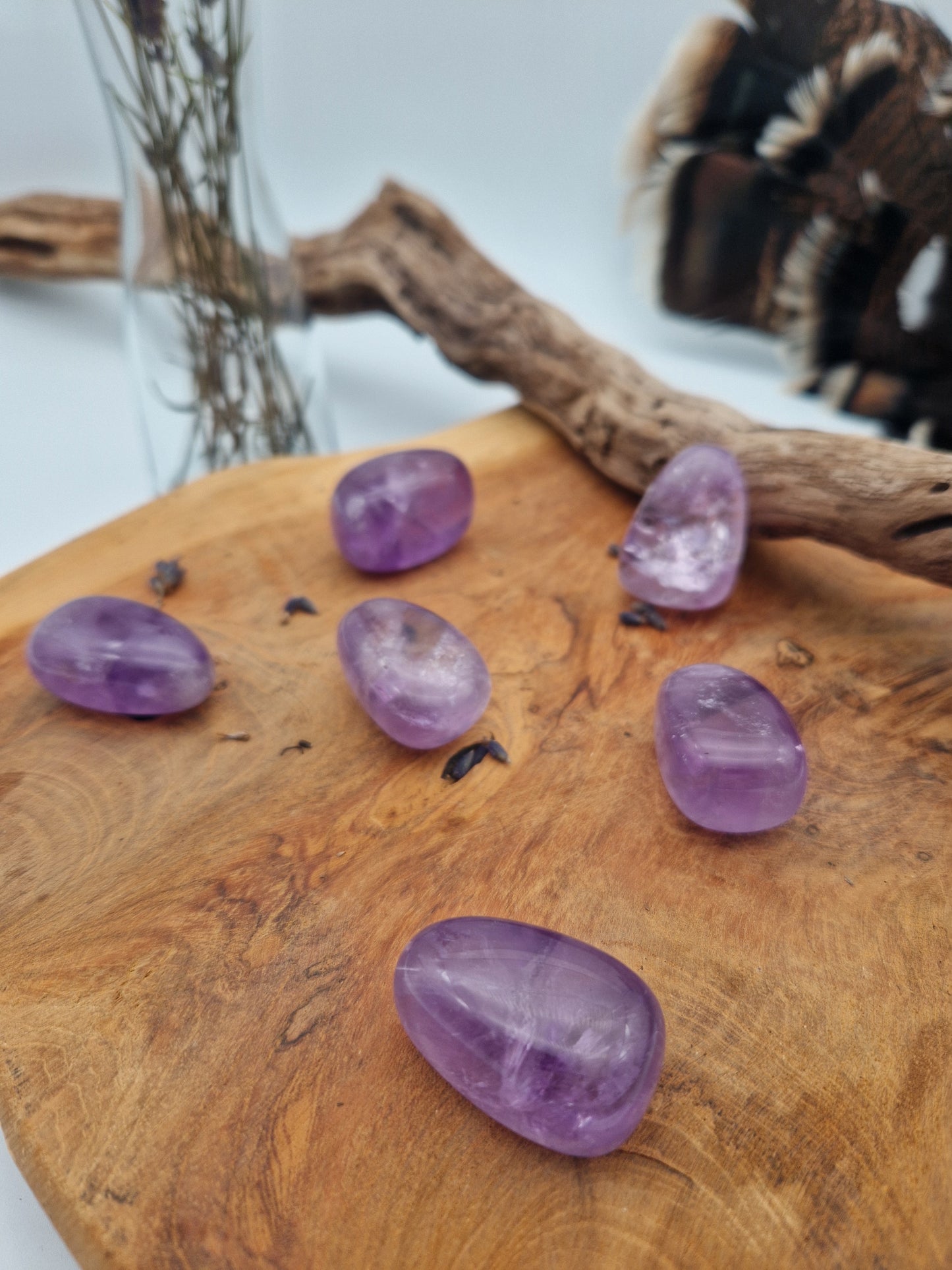 Amethyst (transparent) Trommelstein